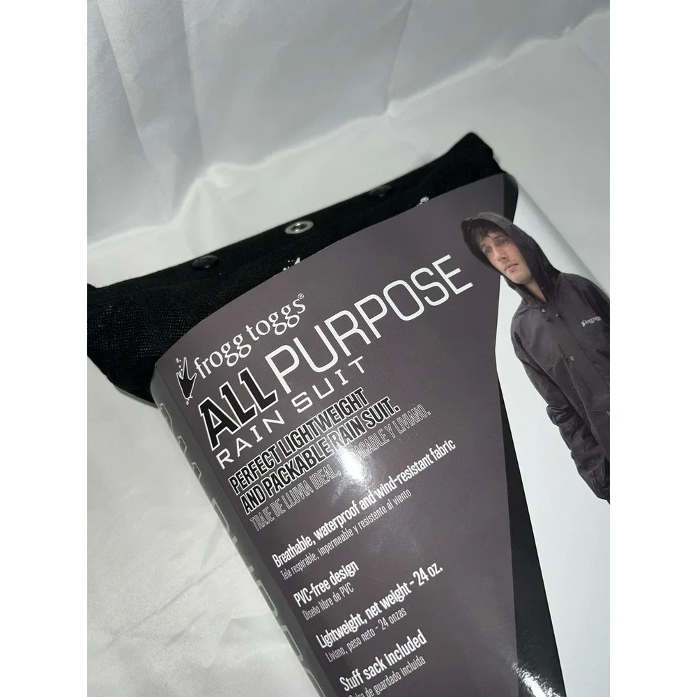 frogg toggs Wetsuit All Sport Rain Suit XL/XXL - Black New in Package